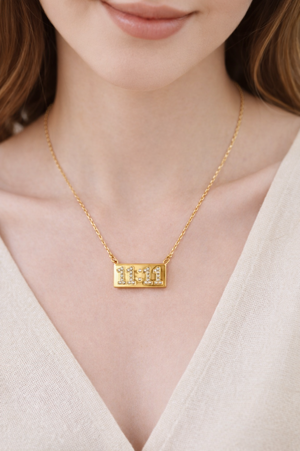 11.11 Pendant Necklace anti tarnished for Women